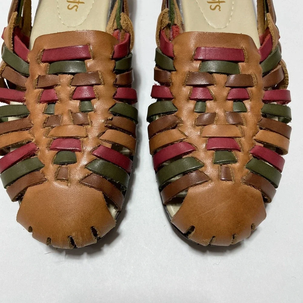 Softspots 8 1/2 N Trinidad Woven Leather Huarache Sandals Women's